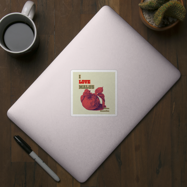 I Love Malus. Classic Red Apple Style by SwagOMart